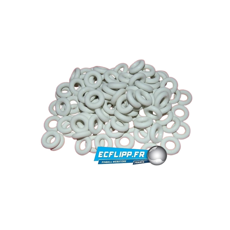Caoutchoucs 5/16" blancs lot de 100pièces