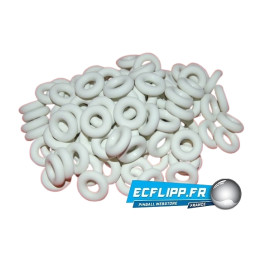 Caoutchoucs 7/16" ID blancs lot de 100pièces