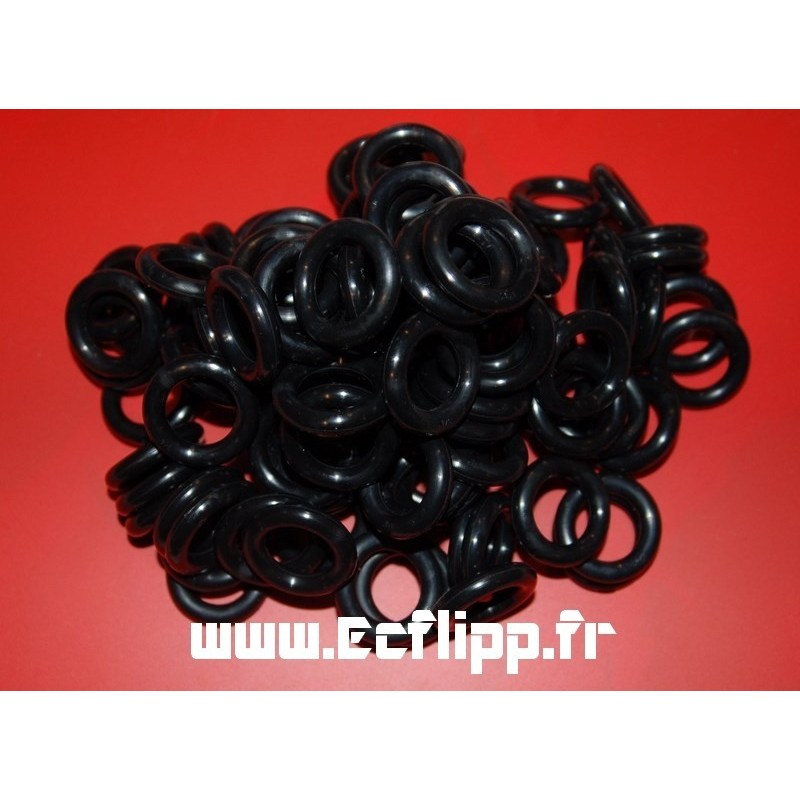Caoutchoucs 3/4" noirs lot de 100pièces