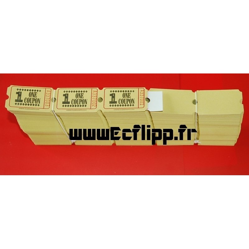 Tickets 1 one coupon Mario Mushroom