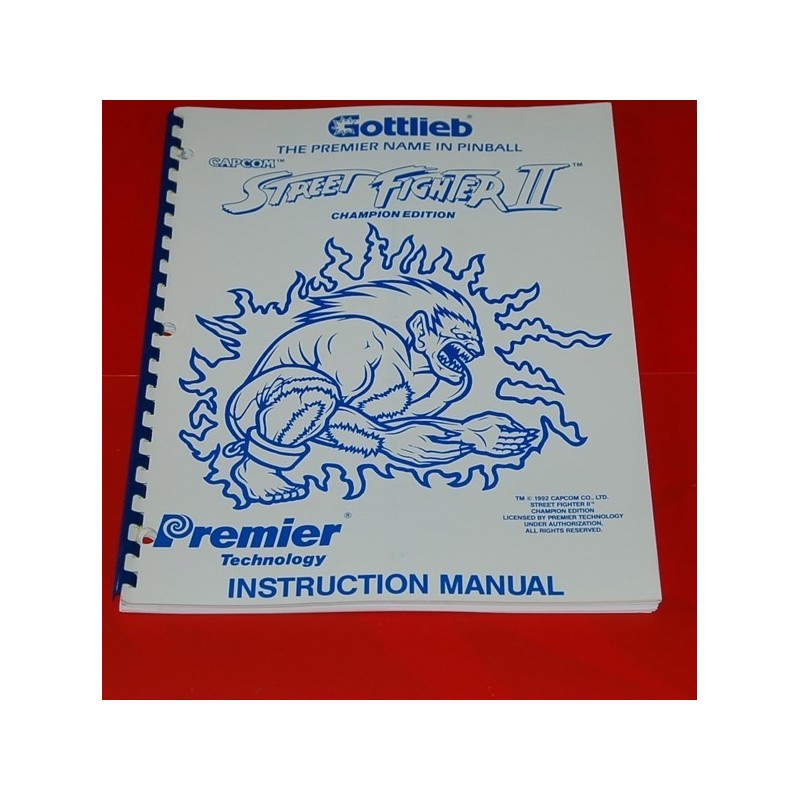 Manuel instructions Street Fighter II