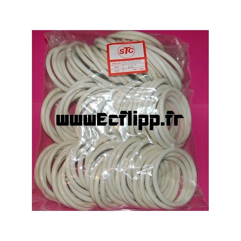 Caoutchoucs 2-1/2" blancs lot de 100 pièces 23-63056 PRO