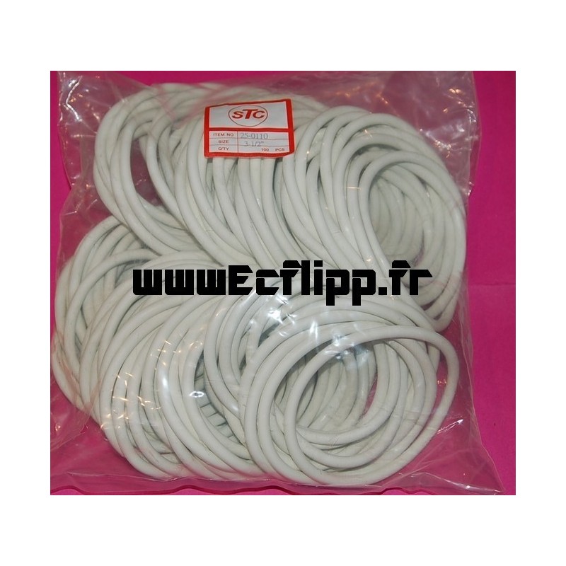 Caoutchoucs 3-1/2" blancs lot de 100 pièces 23-6308 PRO 