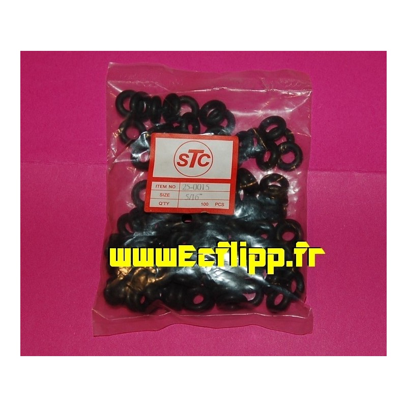 Caoutchoucs 5/16" noirs lot de 100pièces