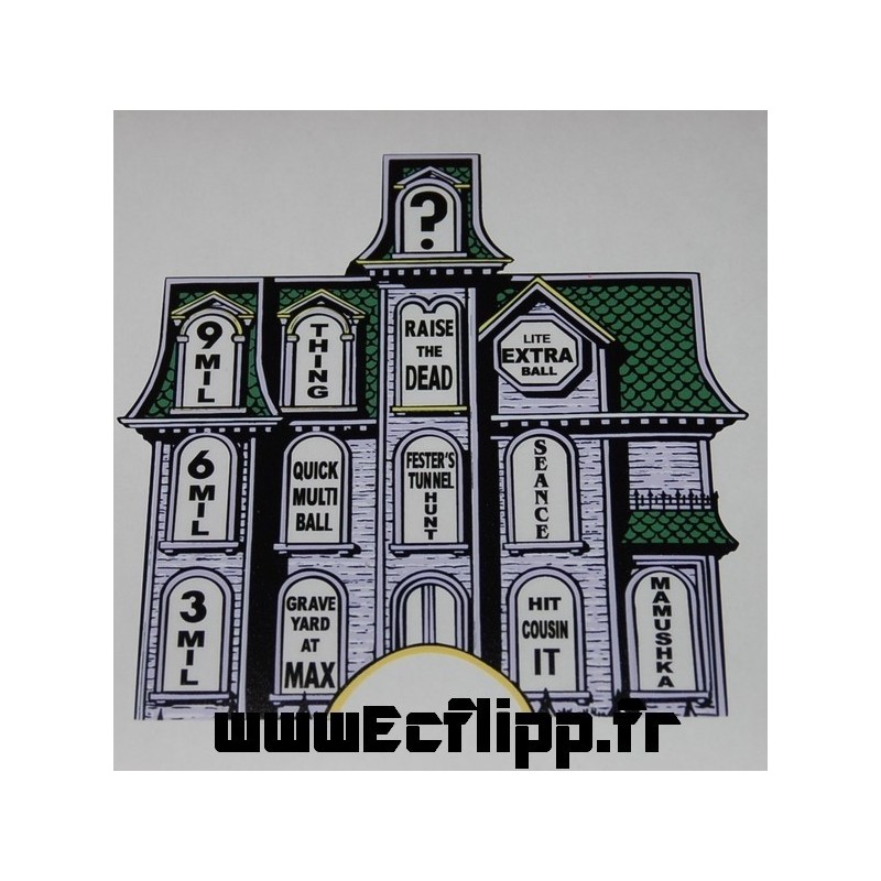 Decal mansion overlay Addams Family