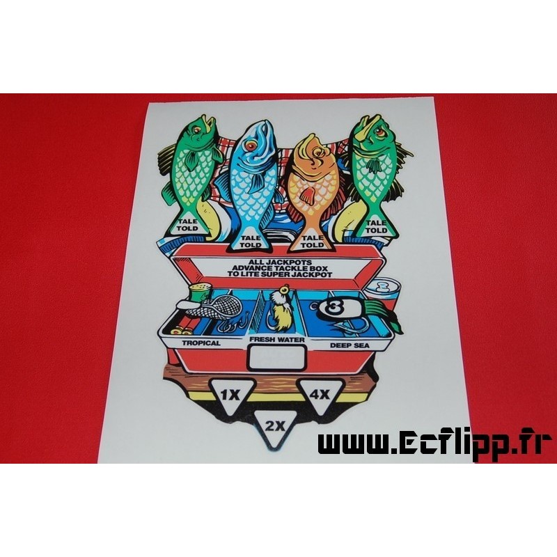 Decal tackle box Fish Tales