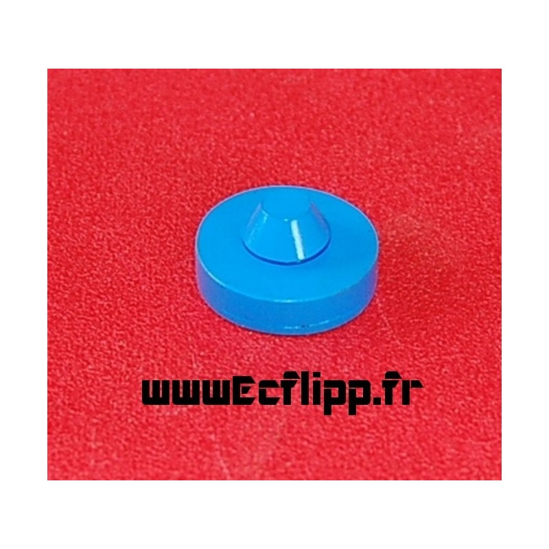 Rubber pad rond 1" bleu