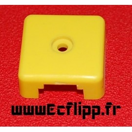 Plastique de cible 3D carré jaune