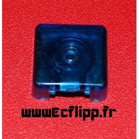 Plastique de cible carré 3D bleu translucide