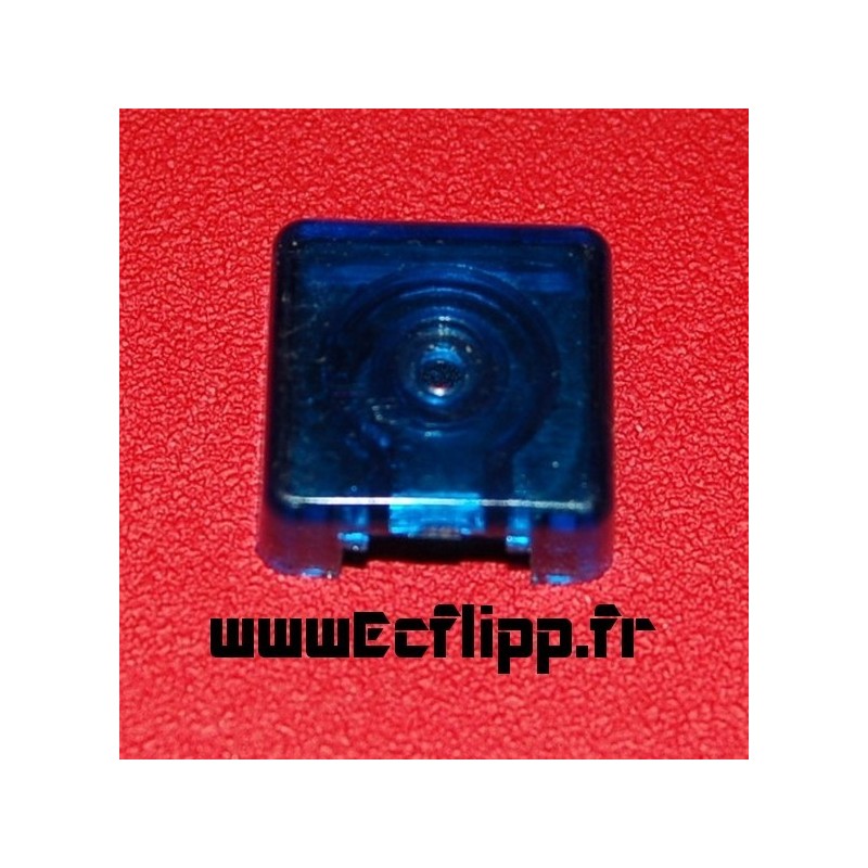 Plastique de cible carré 3D bleu translucide