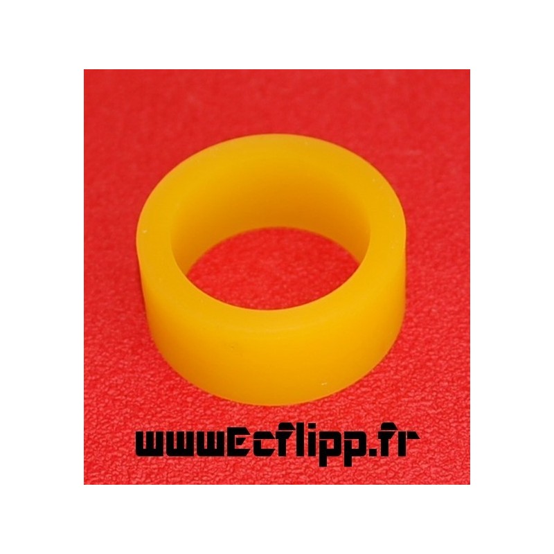 Mini flipper silicone 1/2*1-1/4" jaune