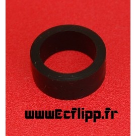 Mini flipper silicone 1/2*1-1/4" noir