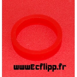Flipper silicone 3/8*1-1/2" rouge