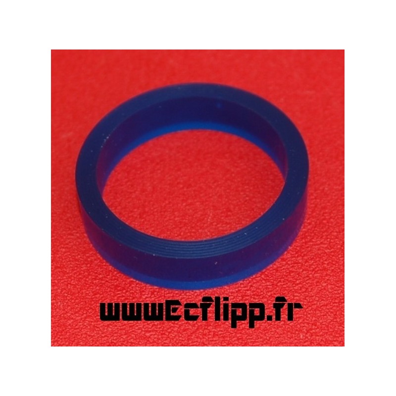 Flipper silicone 3/8*1-1/2" bleu