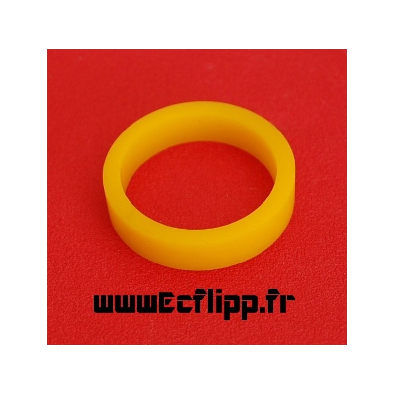 Flipper silicone 3/8*1-1/2" jaune