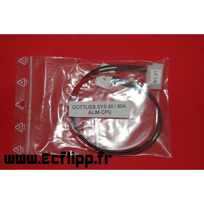 Connecteur ALIM CPU Gottlieb sys 1 