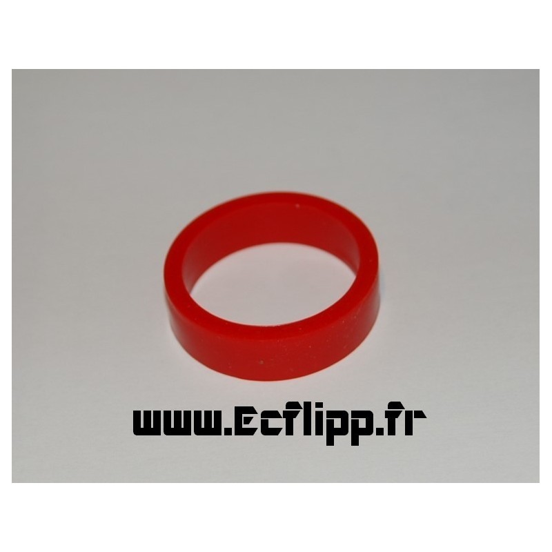 caoutchouc de flipper silicone 1/2*  1-1/2" rouge