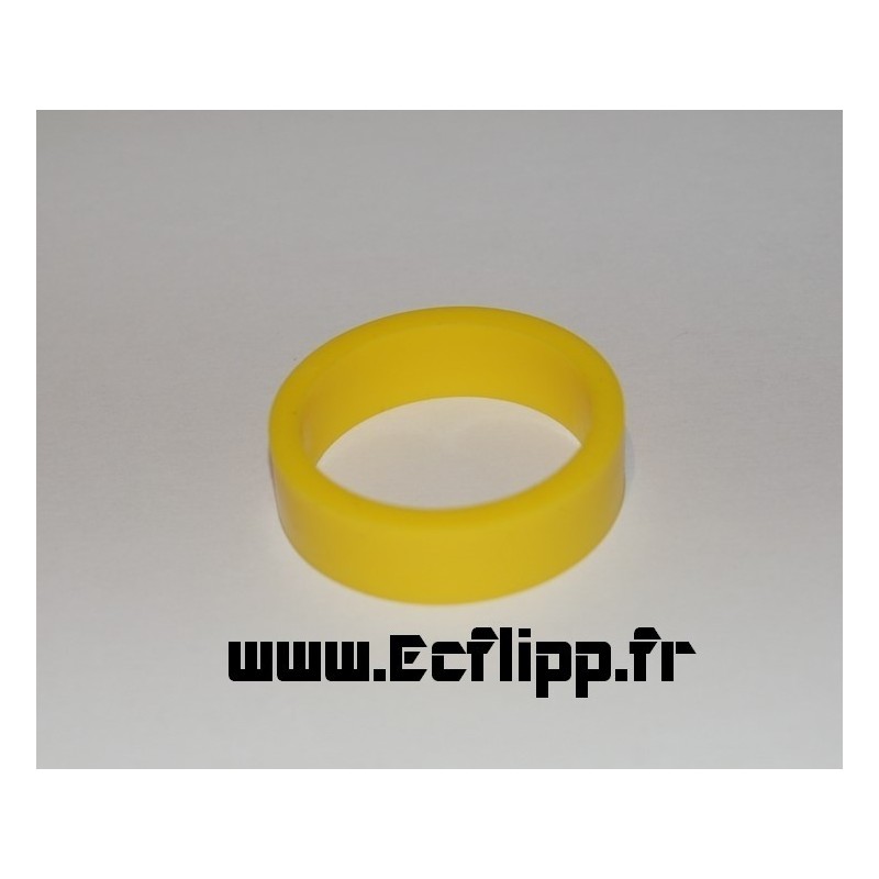 caoutchouc de flipper silicone 1/2*  1-1/2" jaune