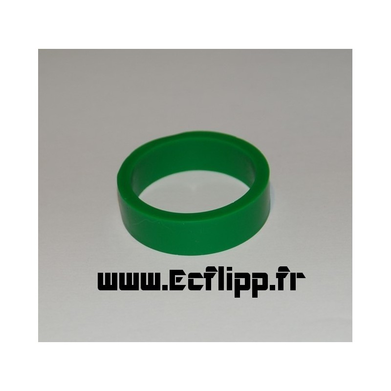 cacaoutchouc de flipper silicone 1/2*  1-1/2" vert