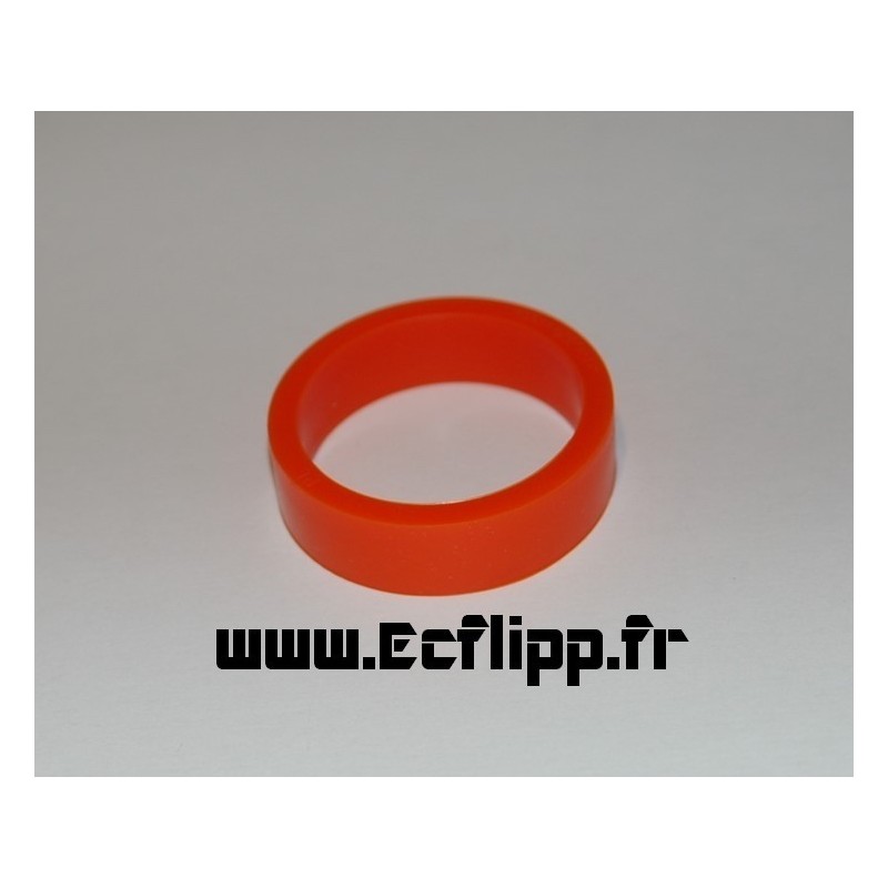 cacaoutchouc de flipper silicone 1/2*  1-1/2" orange