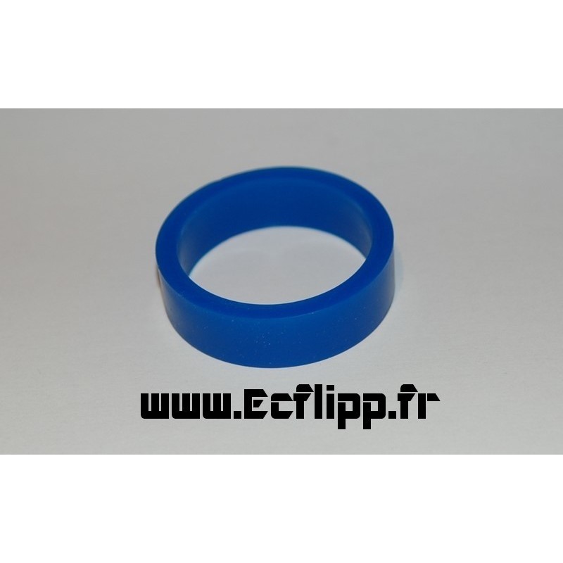 cacaoutchouc de flipper silicone 1/2*  1-1/2" bleu