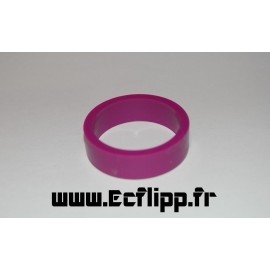 cacaoutchouc de flipper silicone 1/2*  1-1/2" purple