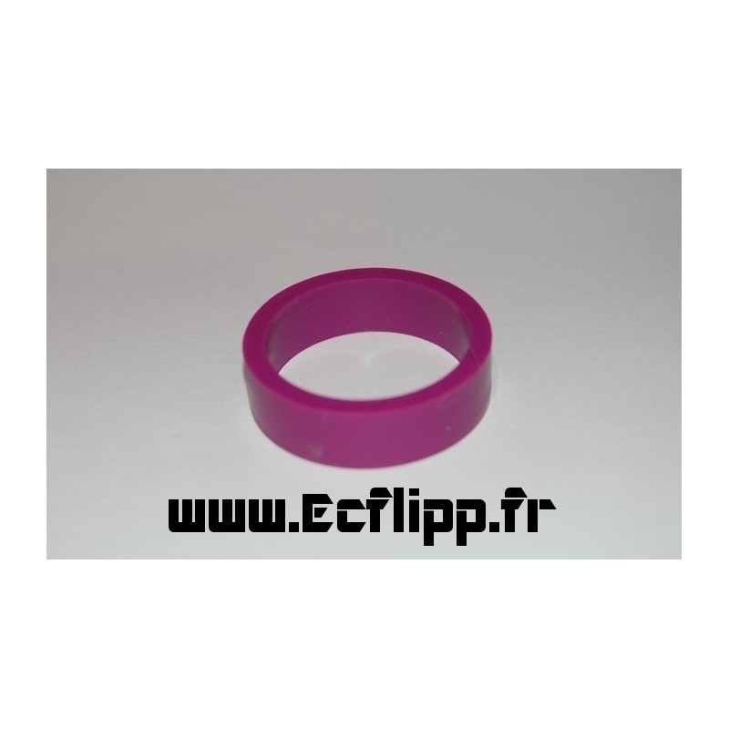 cacaoutchouc de flipper silicone 1/2*  1-1/2" purple