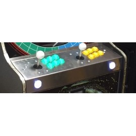 Bouton d'arcade 28mm blanc illuminated