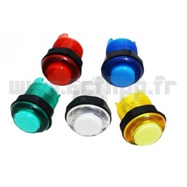 Bouton d'arcade 28mm jaune illuminated