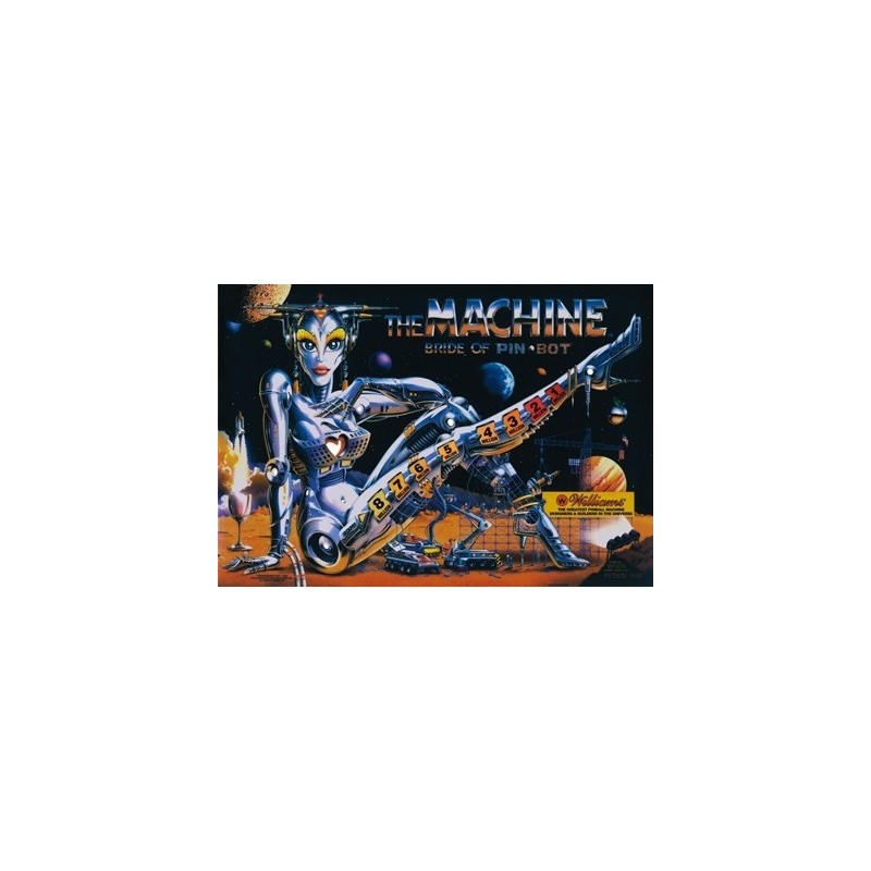 Translite Bride of Pinbot ( BOP 1991 Williams ) 