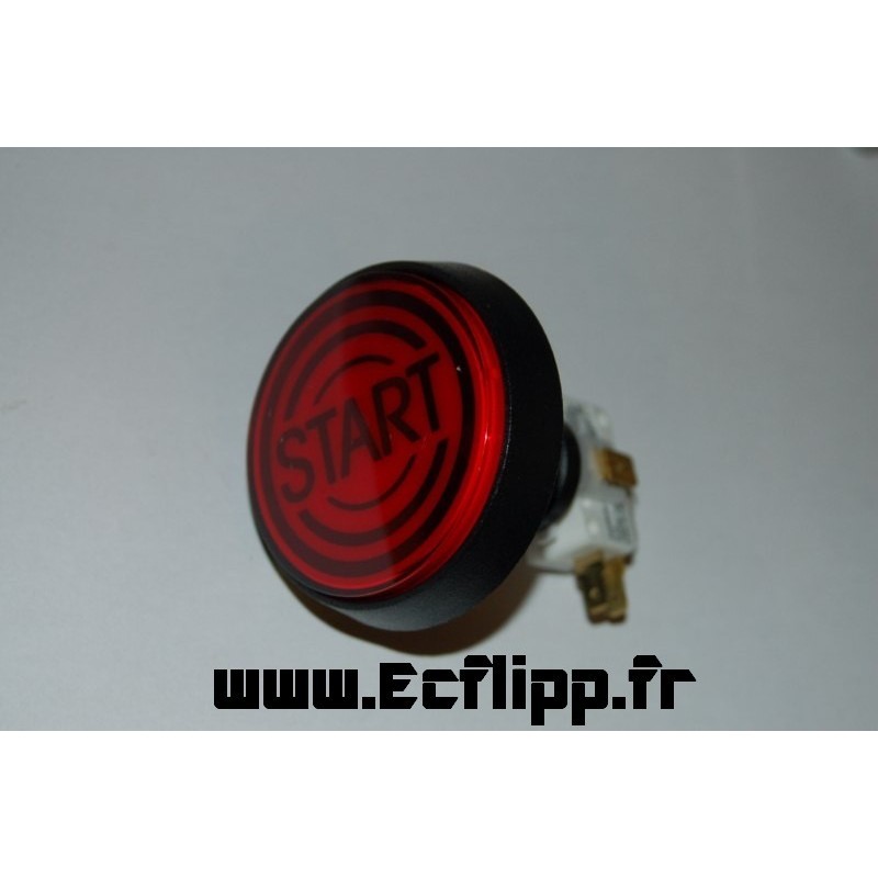 Bouton " Start " Data-East rouge