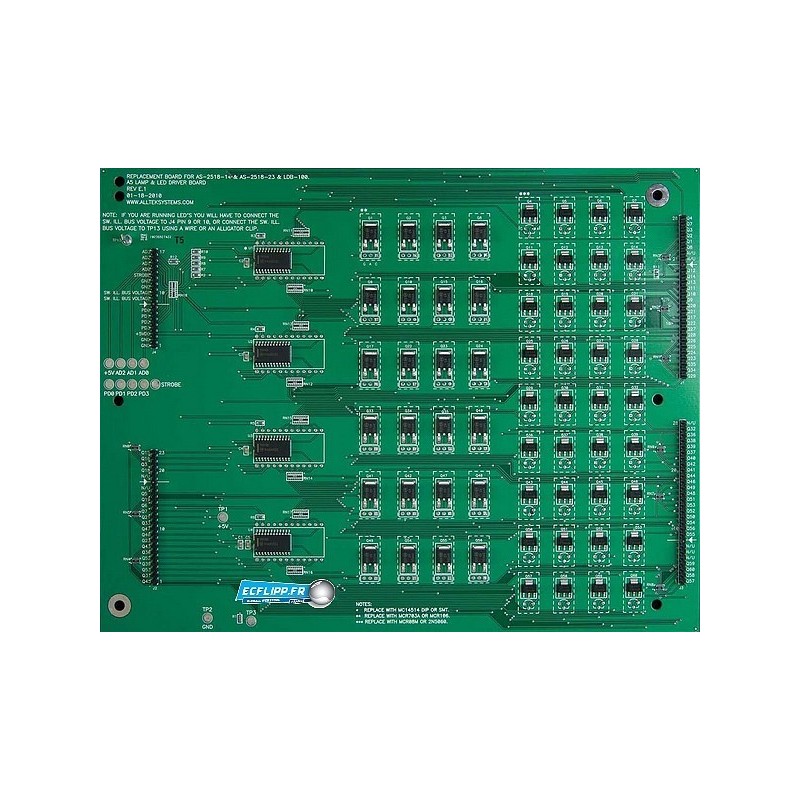 Carte lamp driver Bally / Stern 80's