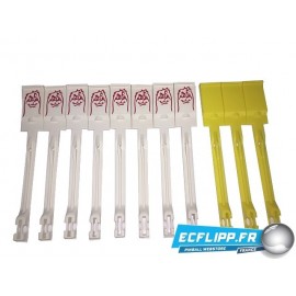 Set de 11 cibles Bally Mr and Mrs Pac-Man