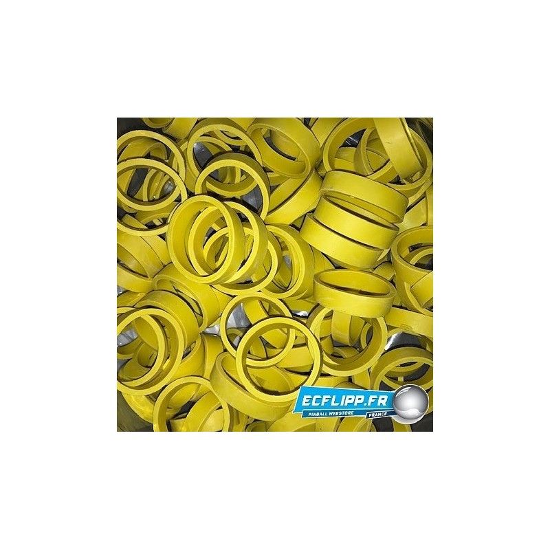 100x  caoutchoucs standard de flipper jaune