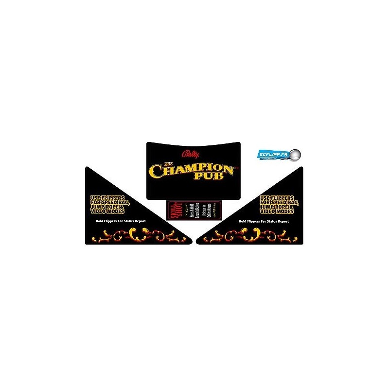 Apron decals Champion Pub Bally