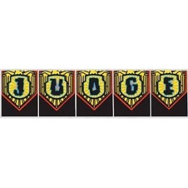 decals de cible Judge Dreed ( 5 pièces ) 