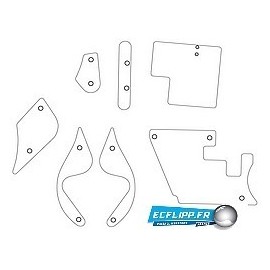 Clear plastics pour flipper Attack from Mars