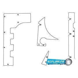 Clear plastics pour flipper F-14 TOMCAT