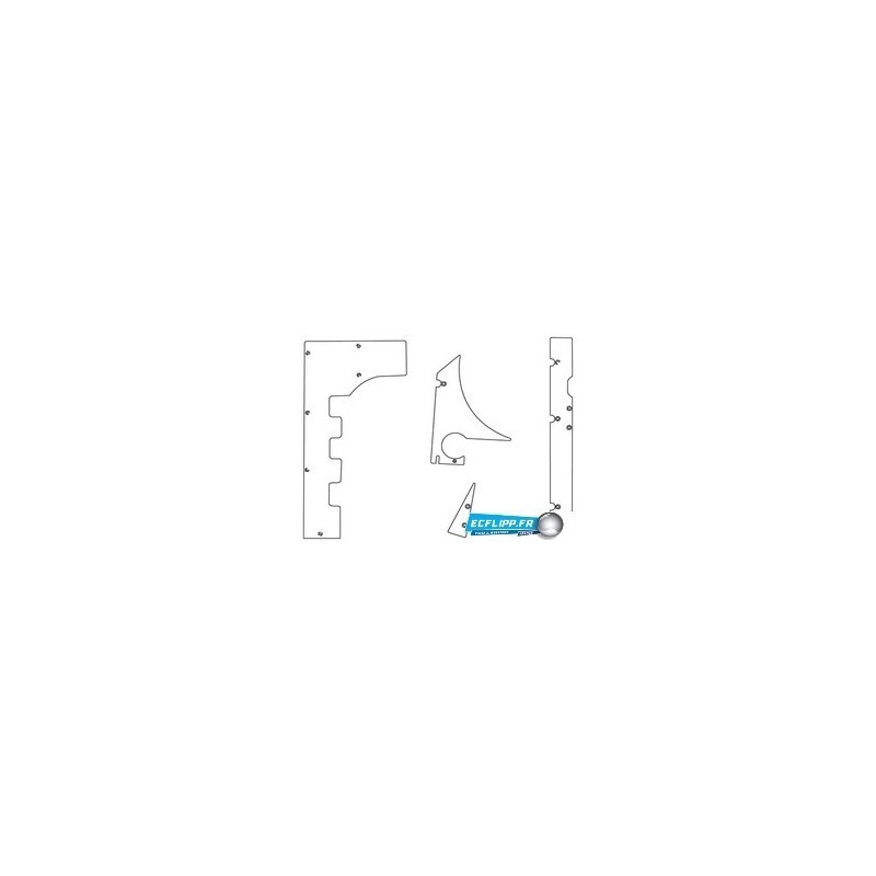 Clear plastics pour flipper F-14 TOMCAT