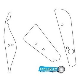 Clear plastics pour flipper Junk Yard