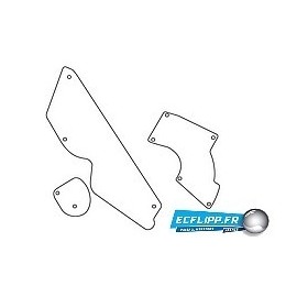 Clear plastics pour flipper Mary Shelley's Frankenstein 