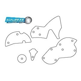 Clear plastics pour flipper Monster Bash