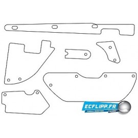 Clear plastics pour flipper Safe Cracker