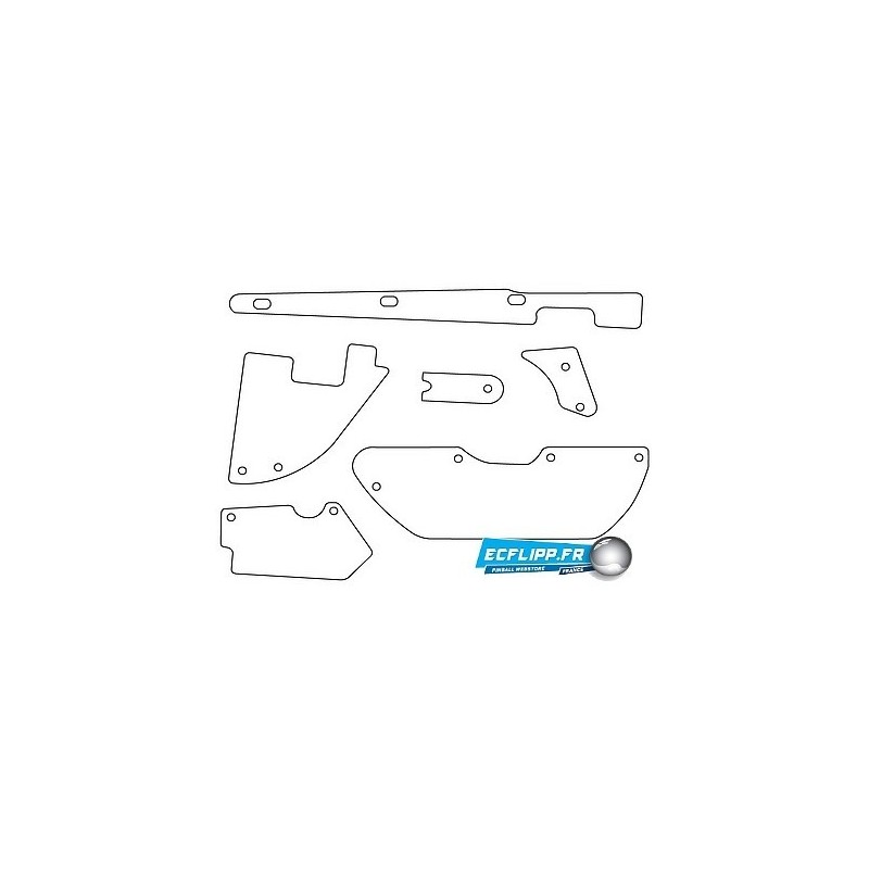 Clear plastics pour flipper Safe Cracker