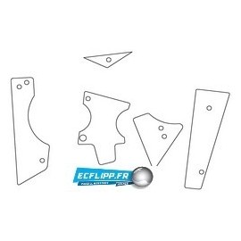 Clear plastics pour flipper Scared Stiff