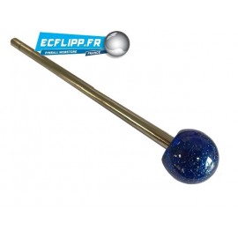 Lance bille rond  bleu poussière métal 