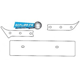 Clear plastics pour flipper The Getaway
