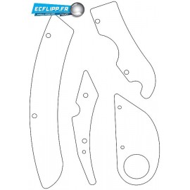 Clear plastics pour flipper Theatre of Magic