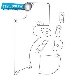 Clear plastics pour flipper Twilight Zone