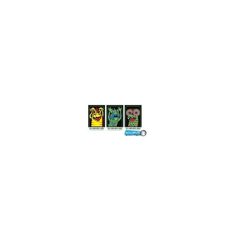 decals de cible Elvira and the party monsters ( 6 pièces )